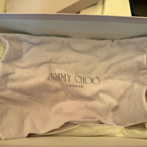 Jimmy Choo Women's Beige Raffia Heels - Picture 5 of 6